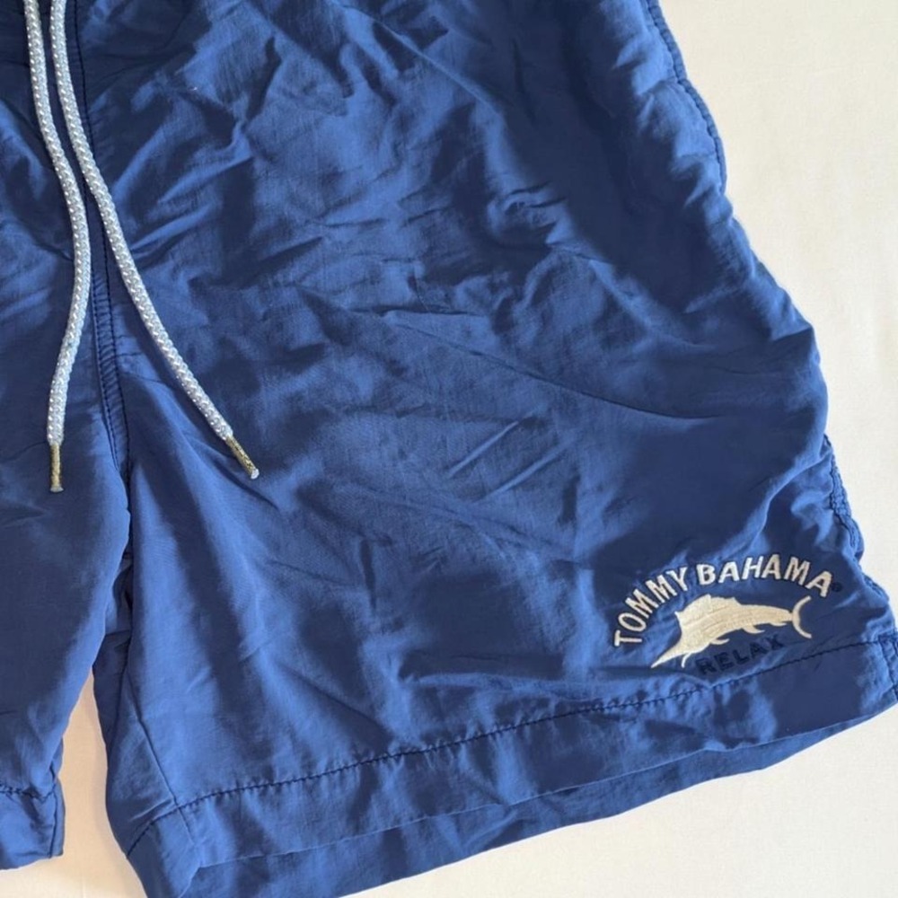 Tommy Bahama Relax‎ Swim Trunks Men's Large Cargo Drawstring Shorts